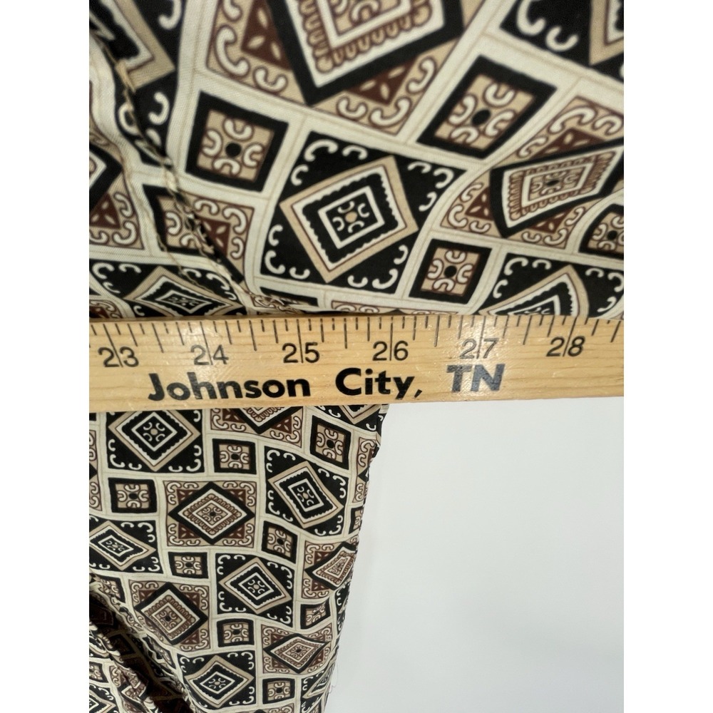 80s STUNT SPORTS XL 100% Silk Jacket Track Bomber Geometric Print Oversized - Picture 6 of 11